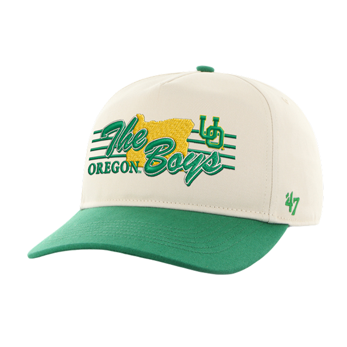 Oregon Ducks White Baseball Cap with Embroidered Logo IMG_7802_2048x.jpg?v=1717640647 main image 2