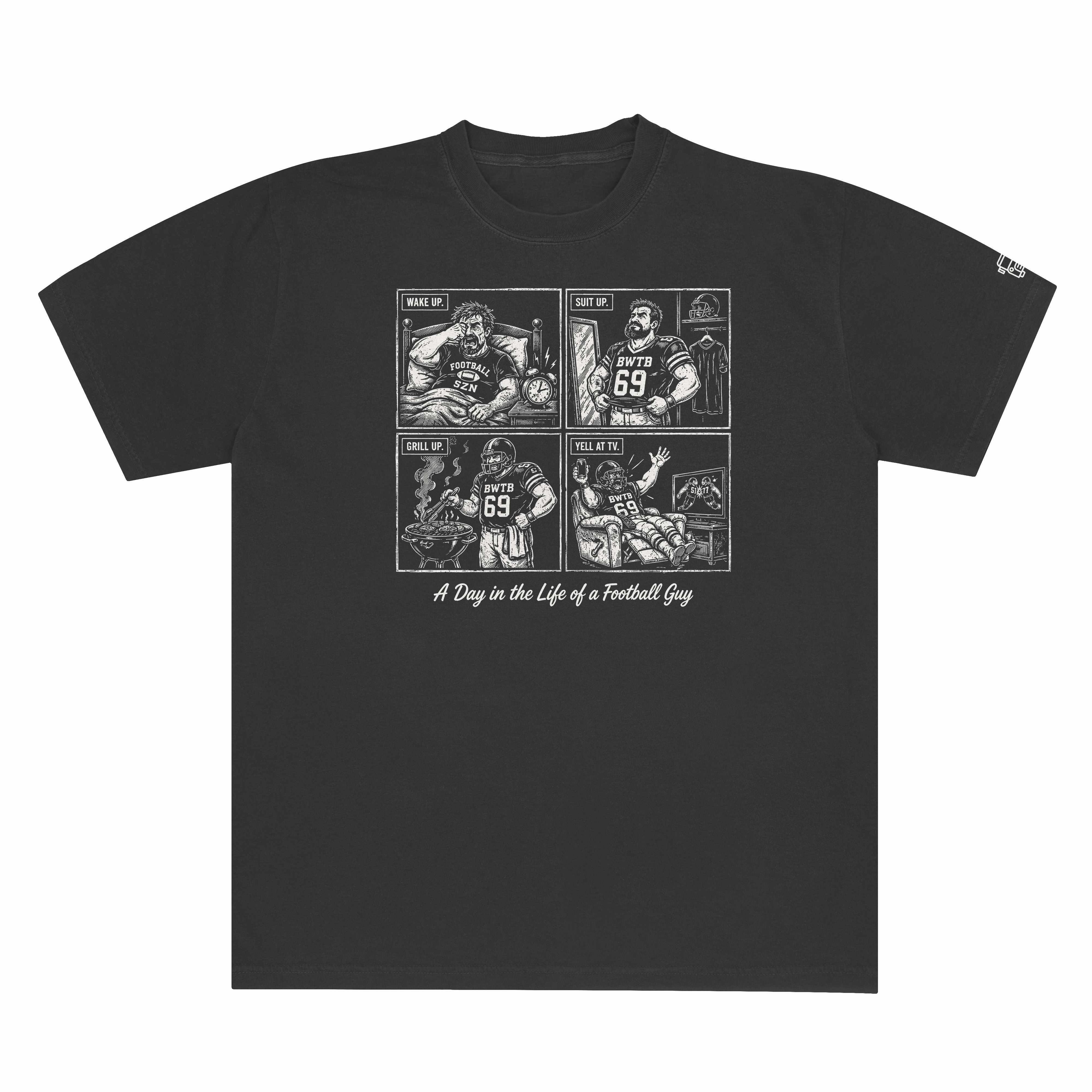 A Day in the Life Football Tee
