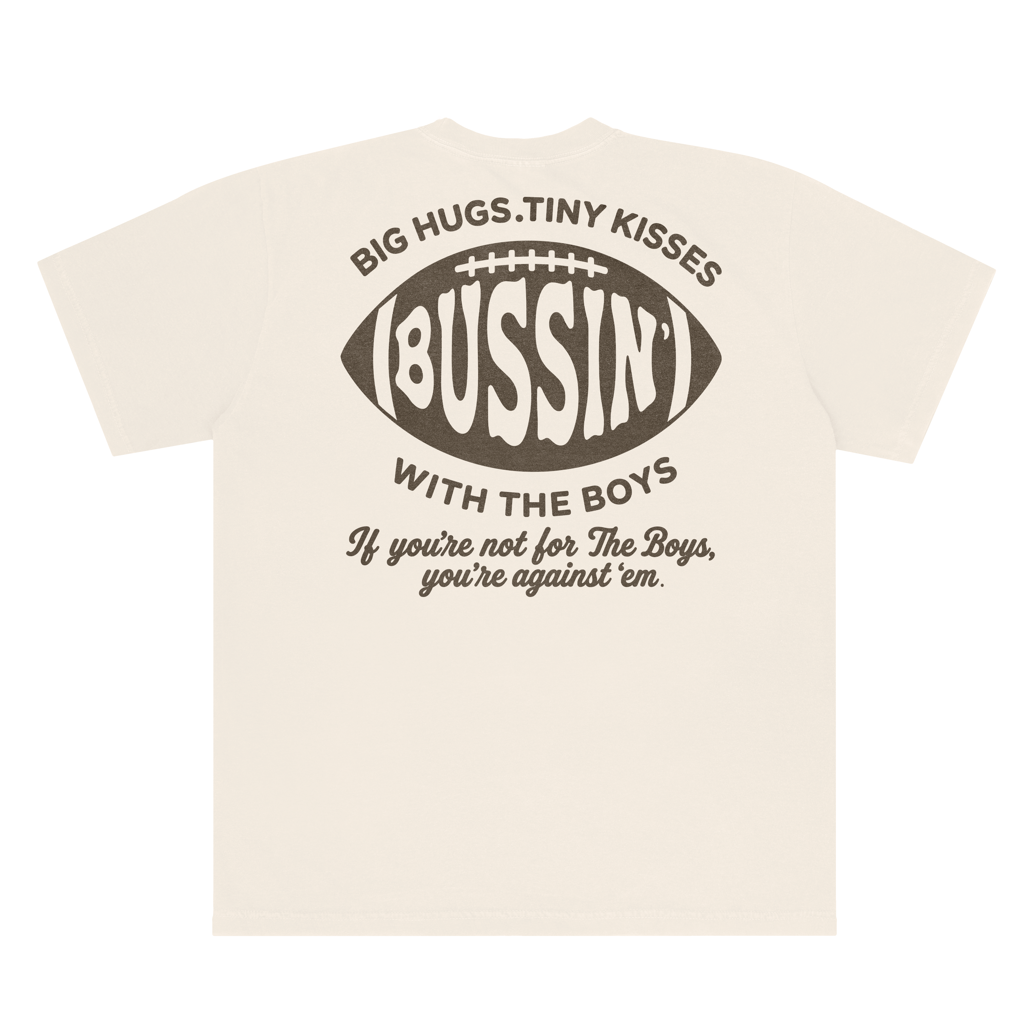 Bussin' Big Hugs Football Tee