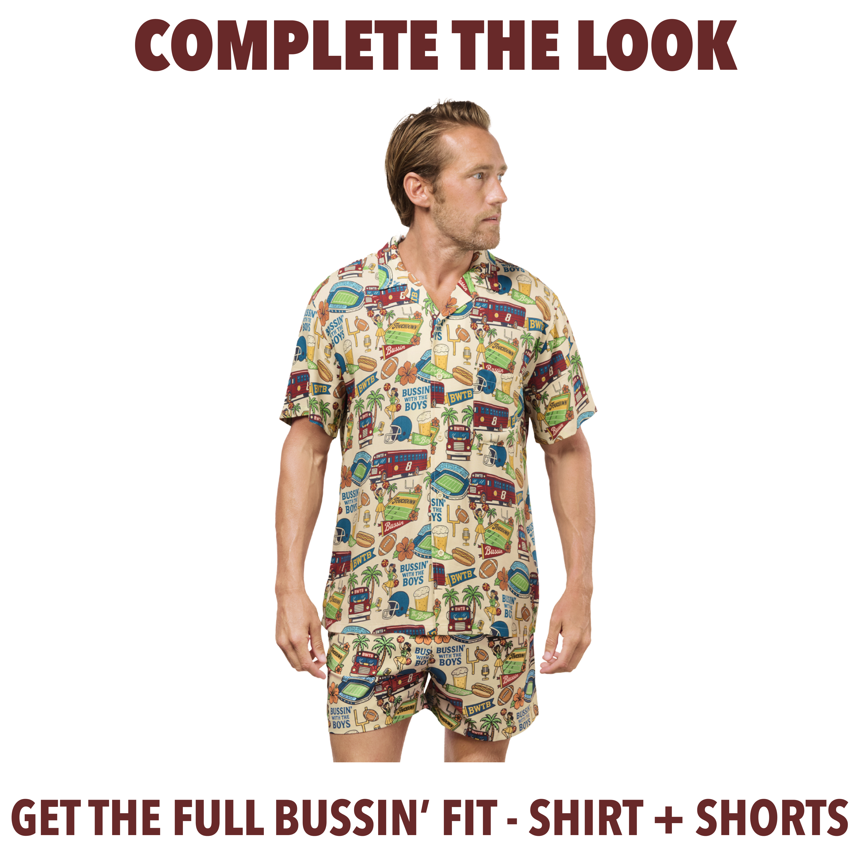 Bussin' Hawaiian Button Down