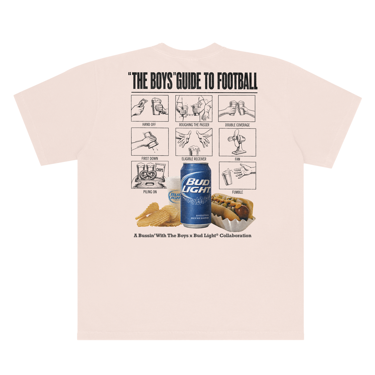 Bussin' x Bud Light Guide to Football Tee