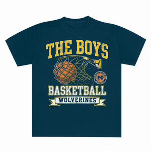 The Boys Basketball Wolverines Tee