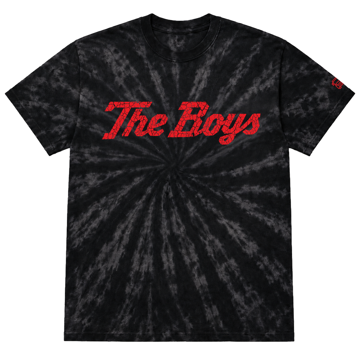 The Boys Tie Dye Script Tee