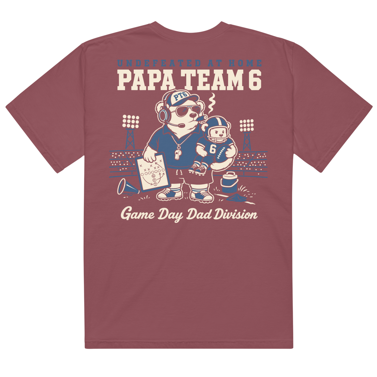 Papa Team 6 Undefeated At Home Tee